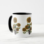 Mug Chat noir de tournesol (Devant gauche)