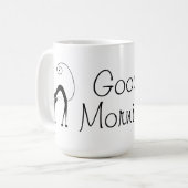 Mug Chat noir de Voxkitty - bonjour (Devant gauche)