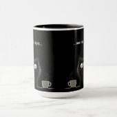 Mug Chat noir debout toute la nuit  (Centre)