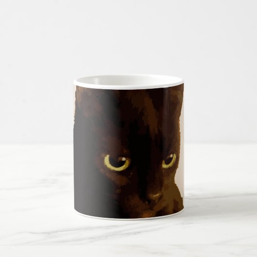 Mug Chat noir déco style boho (Centre)