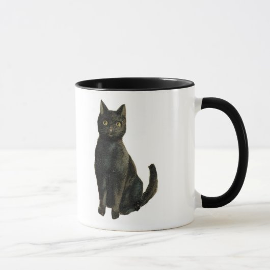 Mug Chat noir démodé de Halloween (Droite)