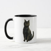Mug Chat noir démodé de Halloween (Gauche)