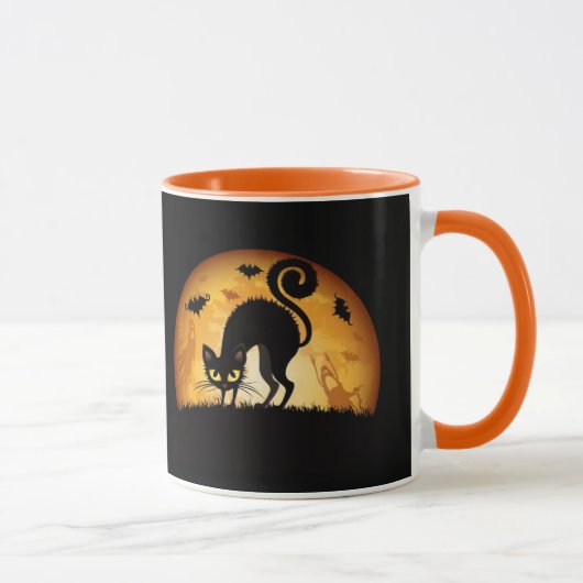 Mug Chat noir d'Halloween (Droite)