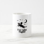 Mug Chat noir d'Halloween avec ailes de chauve-souris  (Centre)