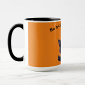 Mug Chat noir d'Halloween blanc mignon (Gauche)