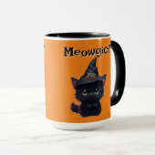 Mug Chat noir d'Halloween magnifique mignon (Devant droit)