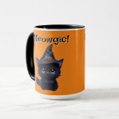 Mug Chat noir d'Halloween magnifique mignon (Devant gauche)