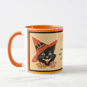 Mug Chat noir d'Halloween - Passe Mes Sorcières de caf (Gauche)