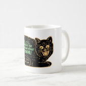 Mug Chat noir d'Halloween Vintage (Devant droit)