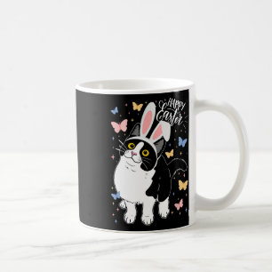 Mug Chat noir drôle Oeuf de Pâques Joyeux Bunny de Pâq