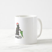 Mug Chat Noir Drôle Poussant Arbre De Noël Sur Chat Ch (Devant droit)