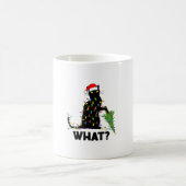 Mug Chat Noir Drôle Poussant Arbre De Noël Sur Chat Ch (Centre)