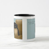 Mug Chat Noir Drôle Sassy Bleu (Centre)