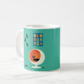 Mug Chat noir du milieu du siècle avec mini-ongles (Devant gauche)