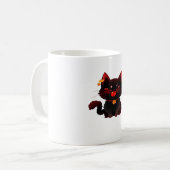 Mug Chat noir Éffrayant avec cloches Classic T-Shirt (Devant gauche)