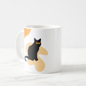 Mug Chat noir éffrayant avec yeux Déplaisants cadeau d (Devant gauche)