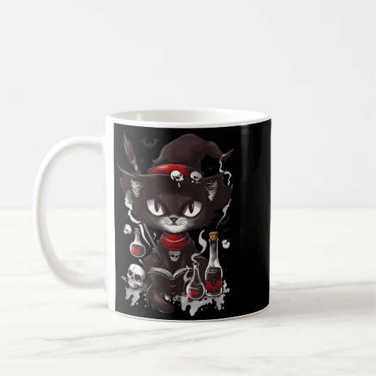 Mug Chat noir effrayant de l'apothicaire de Salem Hall (Gauche)