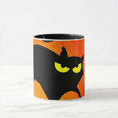 Mug Chat noir effrayant Halloween (Centre)