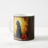 Mug Chat noir élégant (Devant gauche)