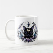 Mug Chat noir en cristal Imaginaire (Gauche)