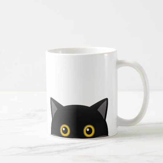 MUG CHAT NOIR EN PLEIN CAFÉ MUSIQUE (Droite)