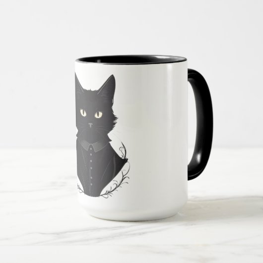 Mug Chat noir enchanté de Salem (Devant droit)
