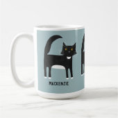 Mug Chat noir et blanc Personnalisé (Gauche)