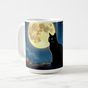 Mug Chat noir et Citrouille