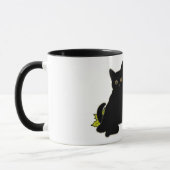 Mug Chat noir et Citrouille (Gauche)