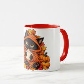 Mug Chat noir et cosy (Devant droit)
