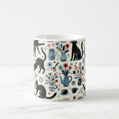 Mug Chat noir et fleur (Centre)