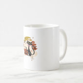 Mug Chat noir et Halloween rétro atomique Citrouille (Devant droit)