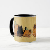 Mug Chat Noir Et Musique Citrouille (Devant gauche)