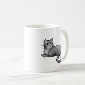 Mug Chat noir et ongle d'argent (Devant droit)