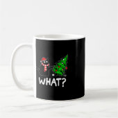 Mug Chat Noir Fun Et Marrant Poussant L'Arbre De Noël (Gauche)