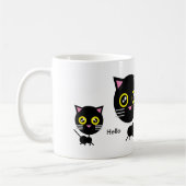 Mug Chat noir géométrique (Gauche)
