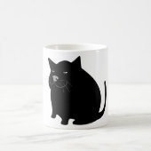 Mug chat, noir, gros, gros (Centre)
