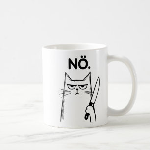 Mug Chat noir grumeux Nope Funny Crew