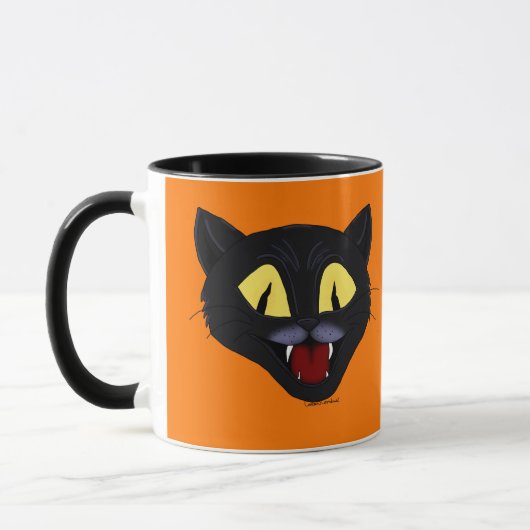 Mug Chat noir Halloween (Gauche)