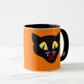 Mug Chat noir Halloween (Devant droit)