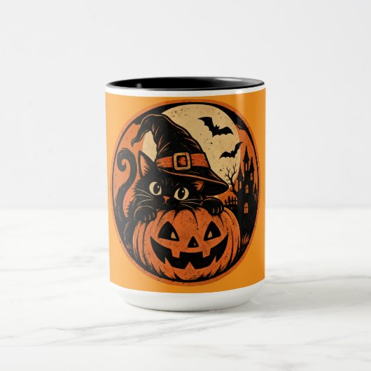 Mug Chat noir Halloween (Centre)