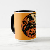 Mug Chat noir Halloween (Devant gauche)