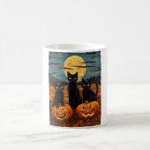 Mug Chat noir Halloween Amoureux de les chats Starry N (Centre)