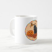 Mug Chat Noir Halloween BOU! (Devant gauche)