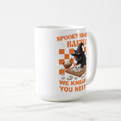 Mug Chat noir Halloween Sorcière Fantôme Biscuit Cuiss (Devant droit)