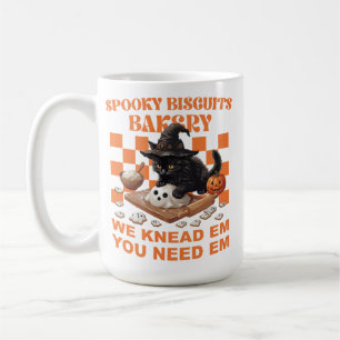 Mug Chat noir Halloween Sorcière Fantôme Biscuit Cuiss
