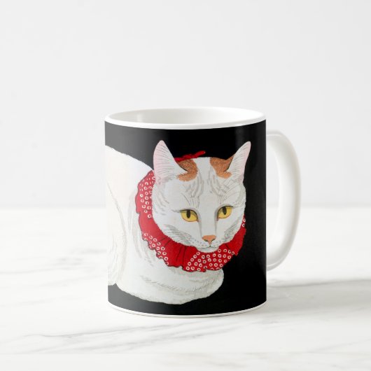 Mug Chat noir japonais, Shotei (Devant droit)