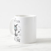 Mug Chat Noir Kitty Je suis un professeur de mathémati (Devant gauche)