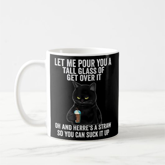 Mug Chat Noir Laisse-Moi Te Verser Un Grand Verre De R (Gauche)
