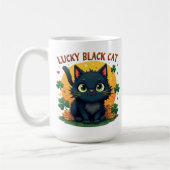 Mug Chat noir Lucky : St. Patrick's Day Clover & Coins (Gauche)